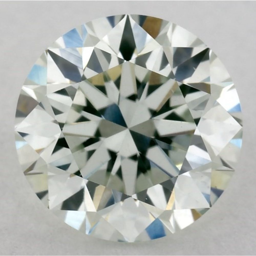1.00 Carat Light Yellowish Green-VS1 Round Lab-Grown Diamond (IGI Certified)