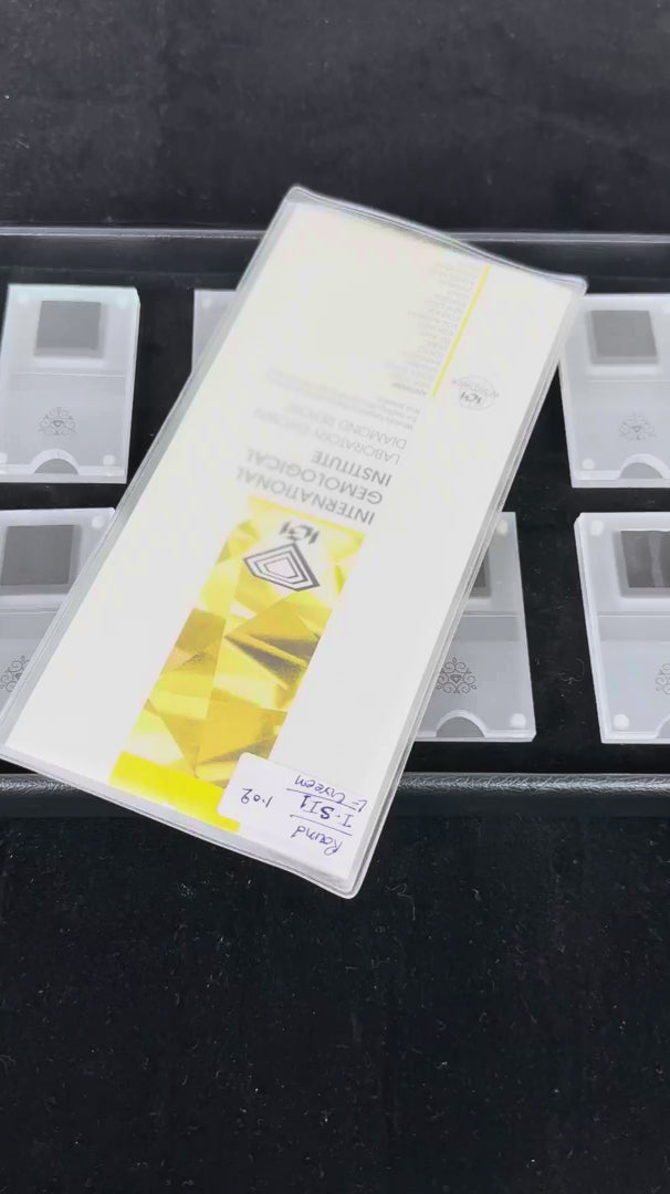 1.02 Carat Very Light Green-SI1 Round Lab-Grown Diamond (IGI Certified)